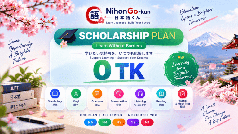 Scholarship Plan — 0 TK-তে JLPT N5 থেকে N1 Premium Access